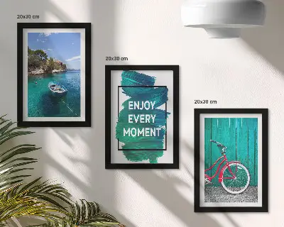Posterpaket havsutsikt med inspirerande text för båtstuga
