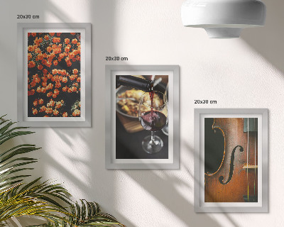 Posterpaket Vintage romantiska blommor vin och fiol