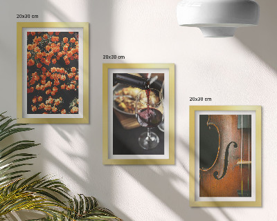 Posterpaket Vintage romantiska blommor vin och fiol