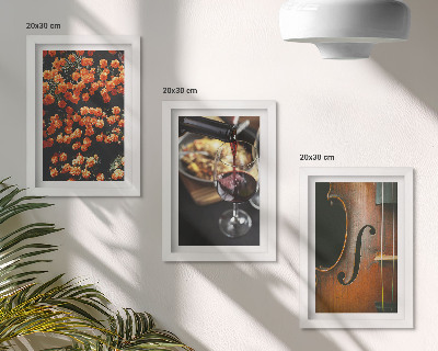 Posterpaket Vintage romantiska blommor vin och fiol