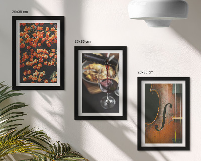 Posterpaket Vintage romantiska blommor vin och fiol