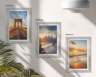 Posterpaket Broar och solnedgångar i stadslandskapet