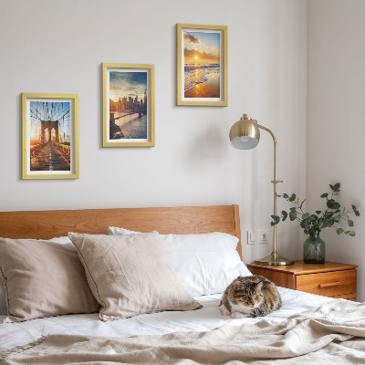Posterpaket Broar och solnedgångar i stadslandskapet