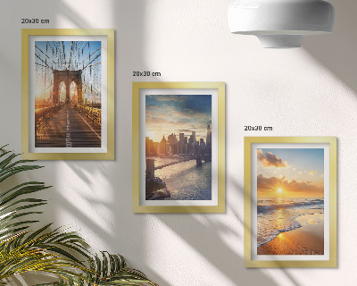 Posterpaket Broar och solnedgångar i stadslandskapet
