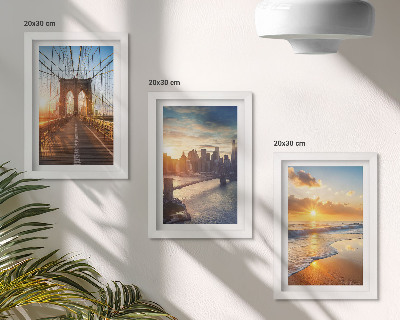 Posterpaket Broar och solnedgångar i stadslandskapet