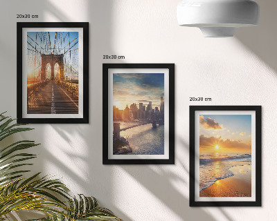 Posterpaket Broar och solnedgångar i stadslandskapet