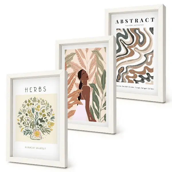 Posterpaket boho-inspirerade posters i minimalistisk pastellstil