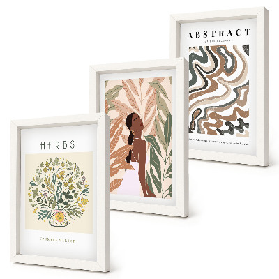 Posterpaket Boho estetiska pastellminimalistiska posters