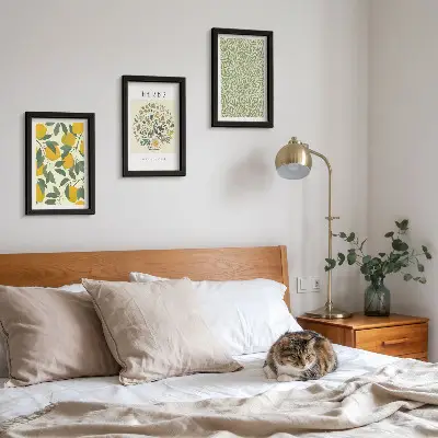 Posterpaket med citronmotiv, örter och växtblad