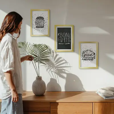 Posterpaket grafik med mat och kulinariska budskap