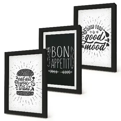 Posterpaket grafik med mat och kulinariska budskap