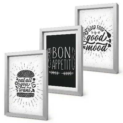 Posterpaket grafik med mat och kulinariska budskap