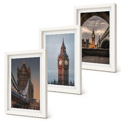 Posterpaket Utsikt över London med bron och Big Ben