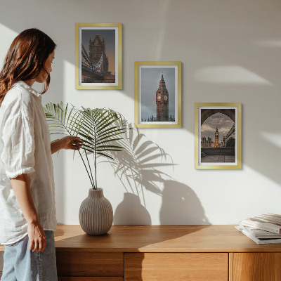Posterpaket Utsikt över London med bron och Big Ben