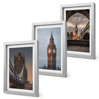Posterpaket Utsikt över London med bron och Big Ben