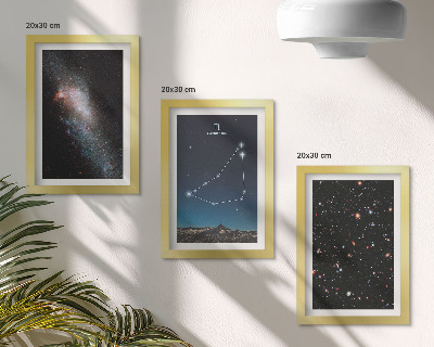 Posterpaket Stenbockens stjärnbild galax och stjärnor