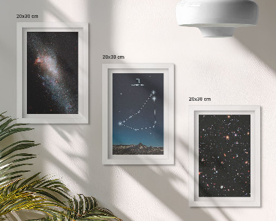 Posterpaket Stenbockens stjärnbild galax och stjärnor