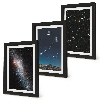 Posterpaket Stenbockens stjärnbild galax och stjärnor