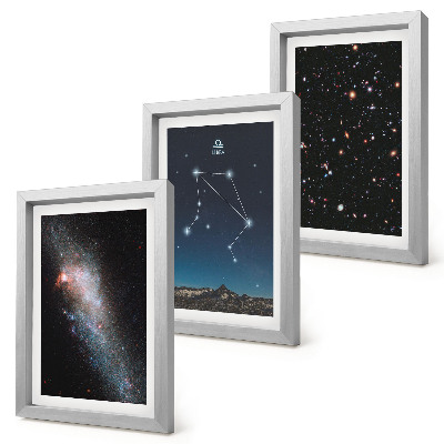 Posterpaket Rymdgalaxens stjärnbild Vågen natthimlen