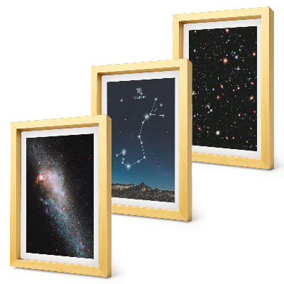 Posterpaket Kosmiska landskap av galaxer och stjärnbilden Skorpionen