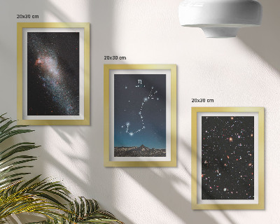 Posterpaket Kosmiska landskap av galaxer och stjärnbilden Skorpionen
