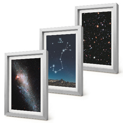 Posterpaket Kosmiska landskap av galaxer och stjärnbilden Skorpionen