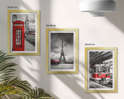 Posterpaket Ikoniska städer London Paris och järnvägstransporter