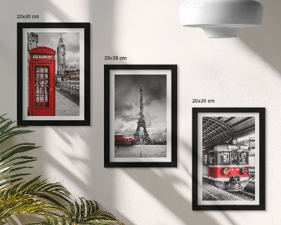 Posterpaket Ikoniska städer London Paris och järnvägstransporter