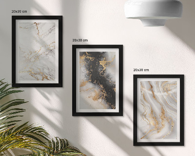 Posterpaket Abstrakta mönster i nyanser av vitt och svart