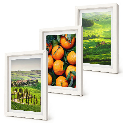 Posterpaket Italienskt landsbygdslandskap med apelsiner och natur