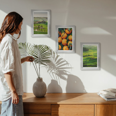 Posterpaket Italienskt landsbygdslandskap med apelsiner och natur