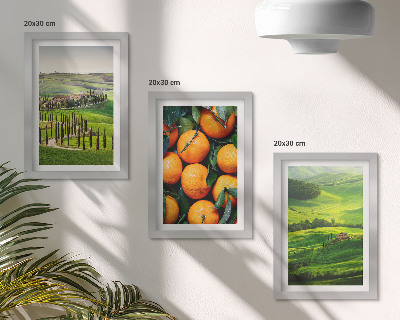 Posterpaket Italienskt landsbygdslandskap med apelsiner och natur