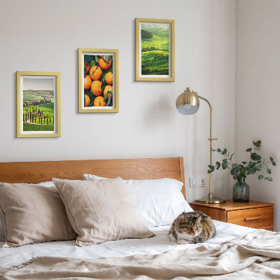 Posterpaket Italienskt landsbygdslandskap med apelsiner och natur