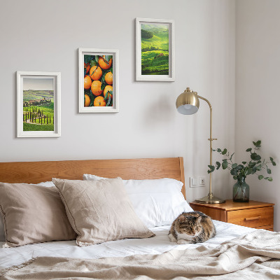 Posterpaket Italienskt landsbygdslandskap med apelsiner och natur