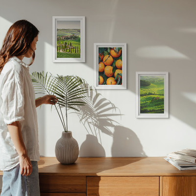 Posterpaket Italienskt landsbygdslandskap med apelsiner och natur
