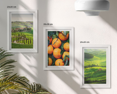 Posterpaket Italienskt landsbygdslandskap med apelsiner och natur