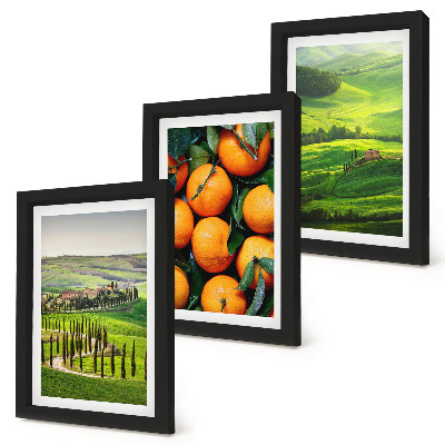 Posterpaket Italienskt landsbygdslandskap med apelsiner och natur