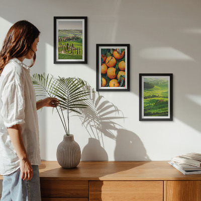 Posterpaket Italienskt landsbygdslandskap med apelsiner och natur