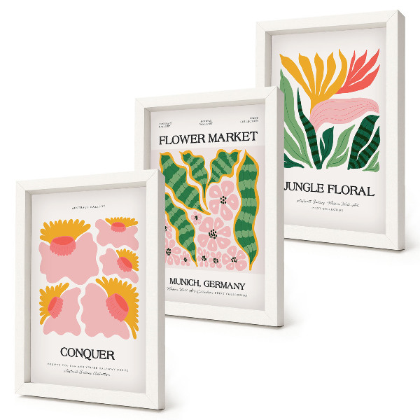 Posterpaket Blommor och blad i moderna posters