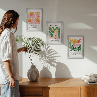 Posterpaket Blommor och blad i moderna posters