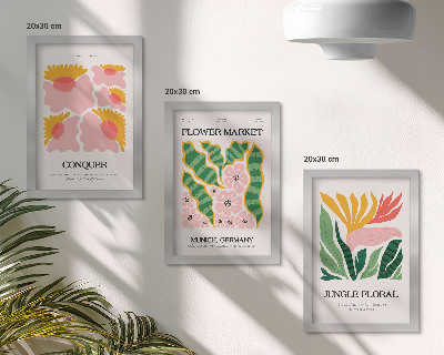 Posterpaket Blommor och blad i moderna posters