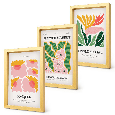 Posterpaket Blommor och blad i moderna posters