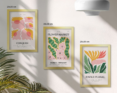 Posterpaket Blommor och blad i moderna posters