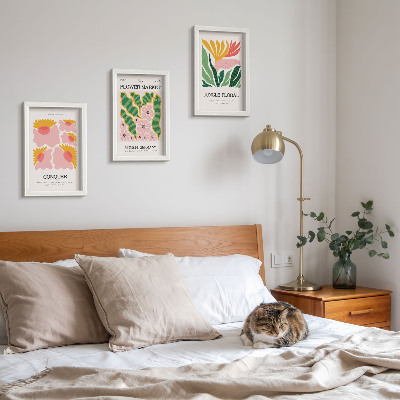 Posterpaket Blommor och blad i moderna posters