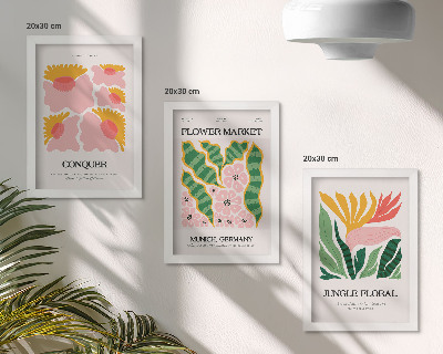 Posterpaket Blommor och blad i moderna posters