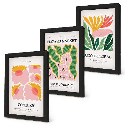 Posterpaket Blommor och blad i moderna posters