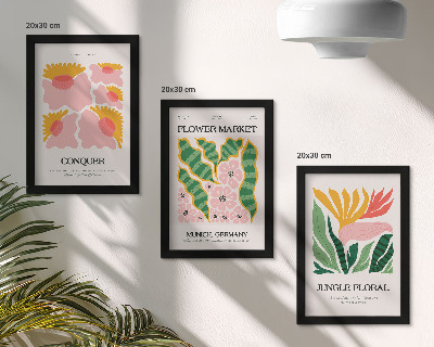 Posterpaket Blommor och blad i moderna posters