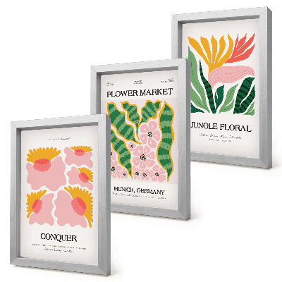 Posterpaket Blommor och blad i moderna posters
