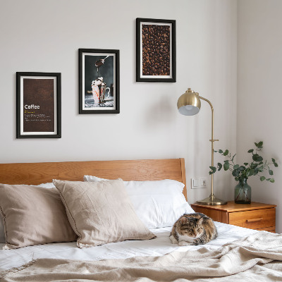 Posterpaket Definition av kaffebönsvispgrädddryck