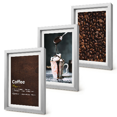 Posterpaket Definition av kaffebönsvispgrädddryck